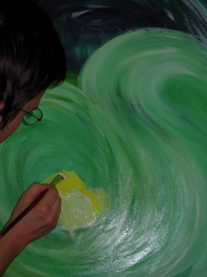 Acrylmalerei aus dem Malkurs in Wiener Neustadt